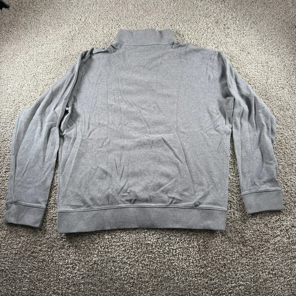 Southern Tide The Skipjack Sweater Mens Large Gray 1/4 Zip Classic Casual Preppy
